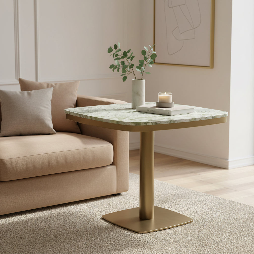 Moe's Home Celeste Cafe Table Green Onyx Marble