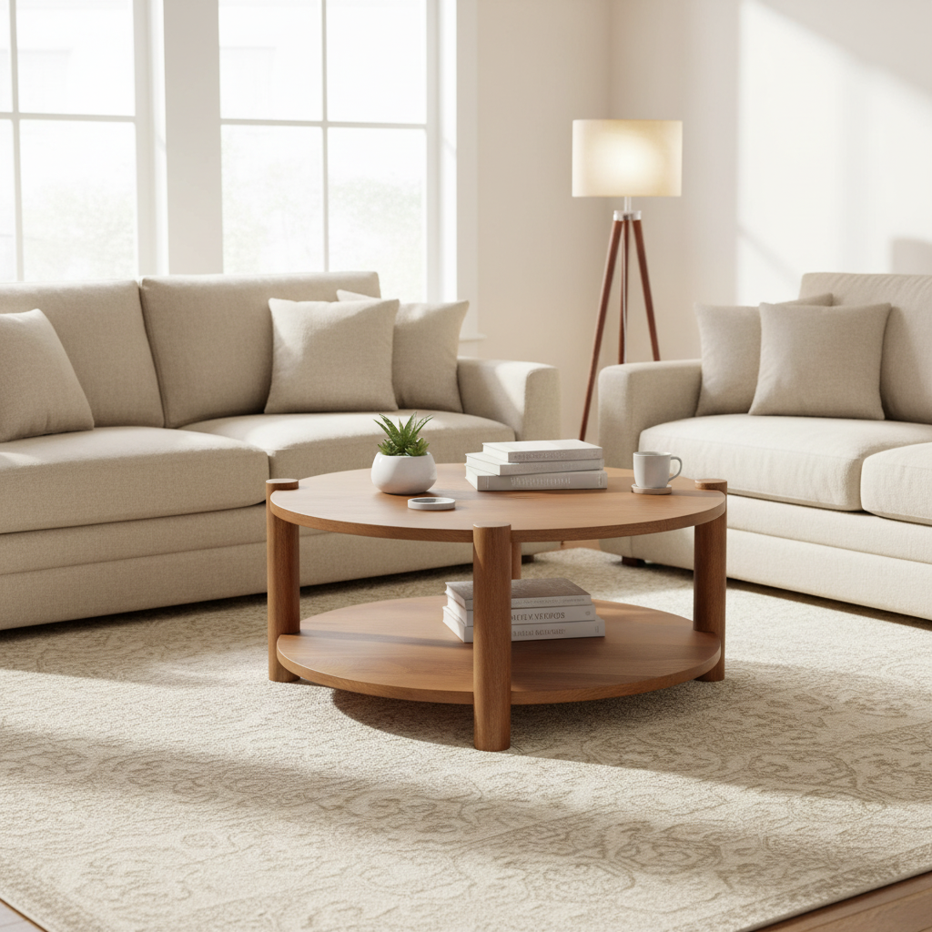 Moe's Home Olsen Coffee Table Vintage Brown