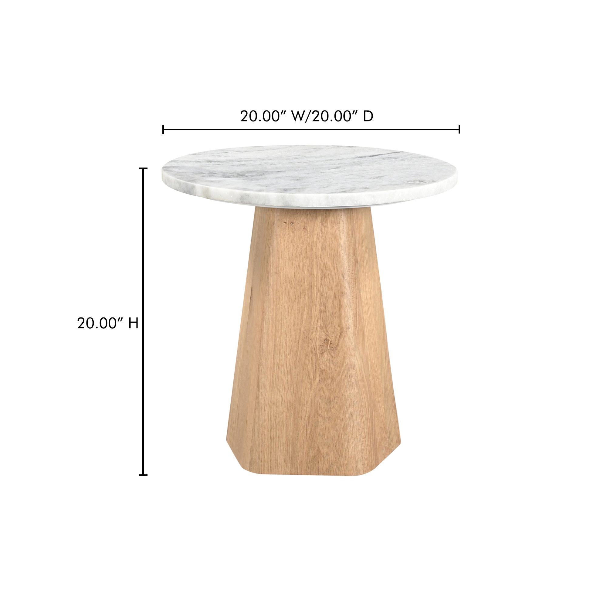 Moe's Home Evelyn Accent Table Ashen Grey Matrix Marble