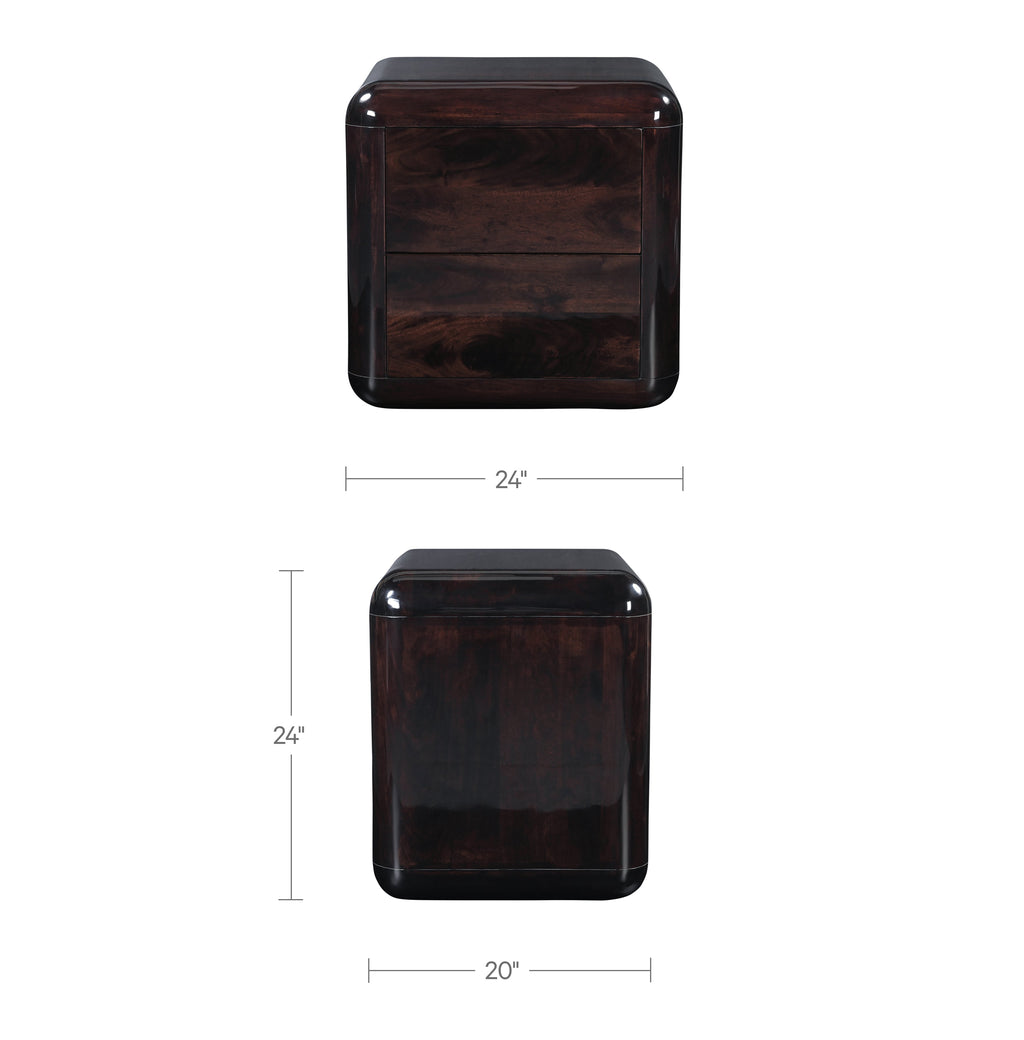 Moe's Home Rory Nightstand Dark Brown