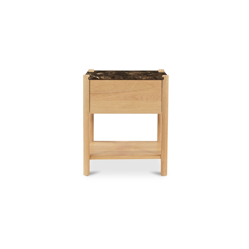 Moe's Home Elio Nightstand Dark Emperador Marble