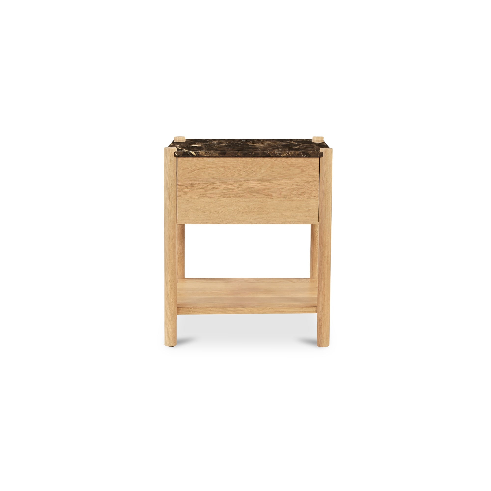 Moe's Home Elio Nightstand Dark Emperador Marble