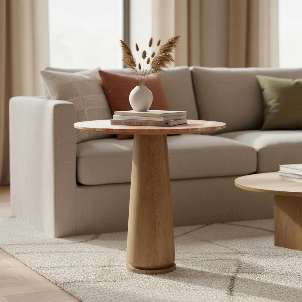 Moe's Home Sage Cafe Table Rosso Alicante Red Marble