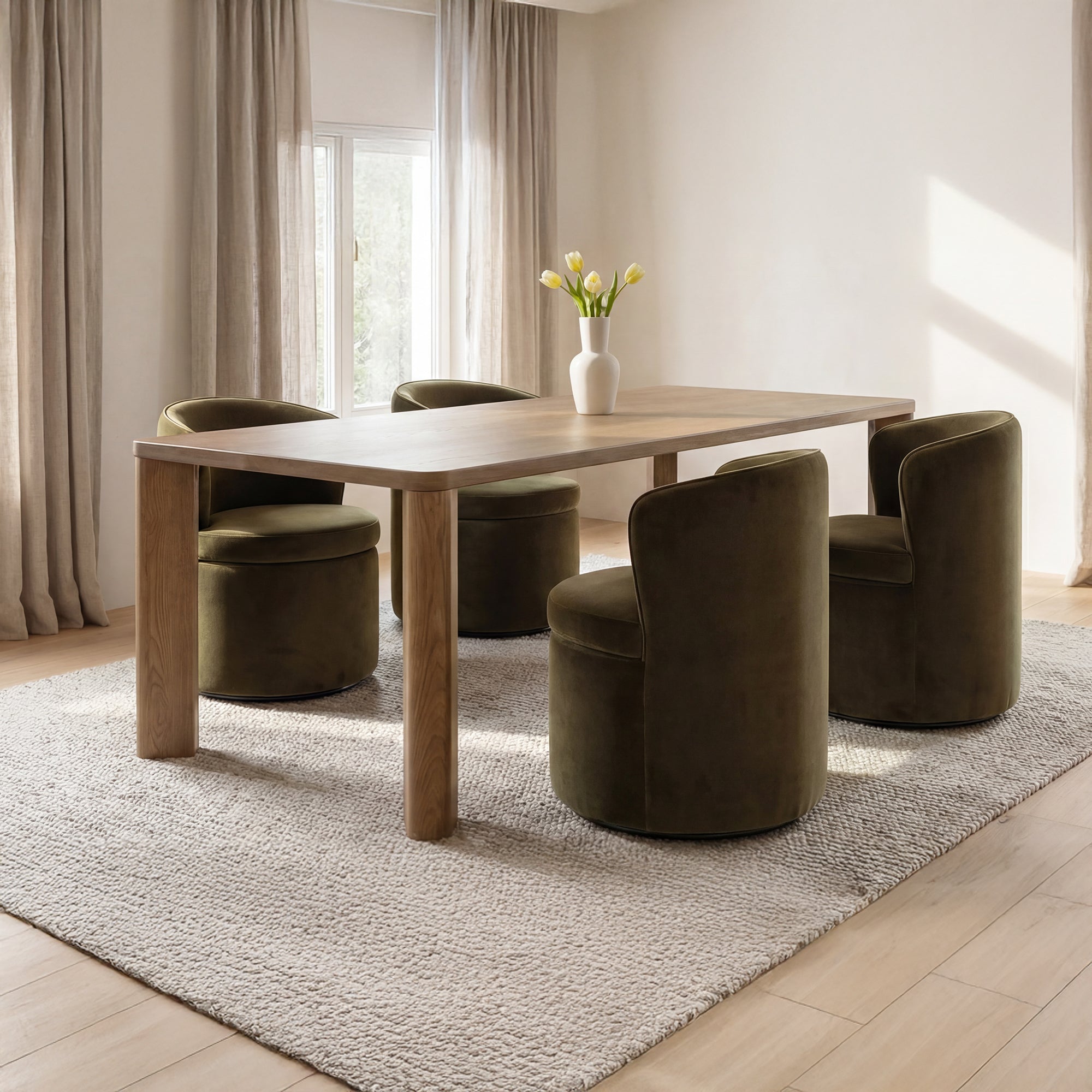 Moe's Home Segment Wood Dining Table