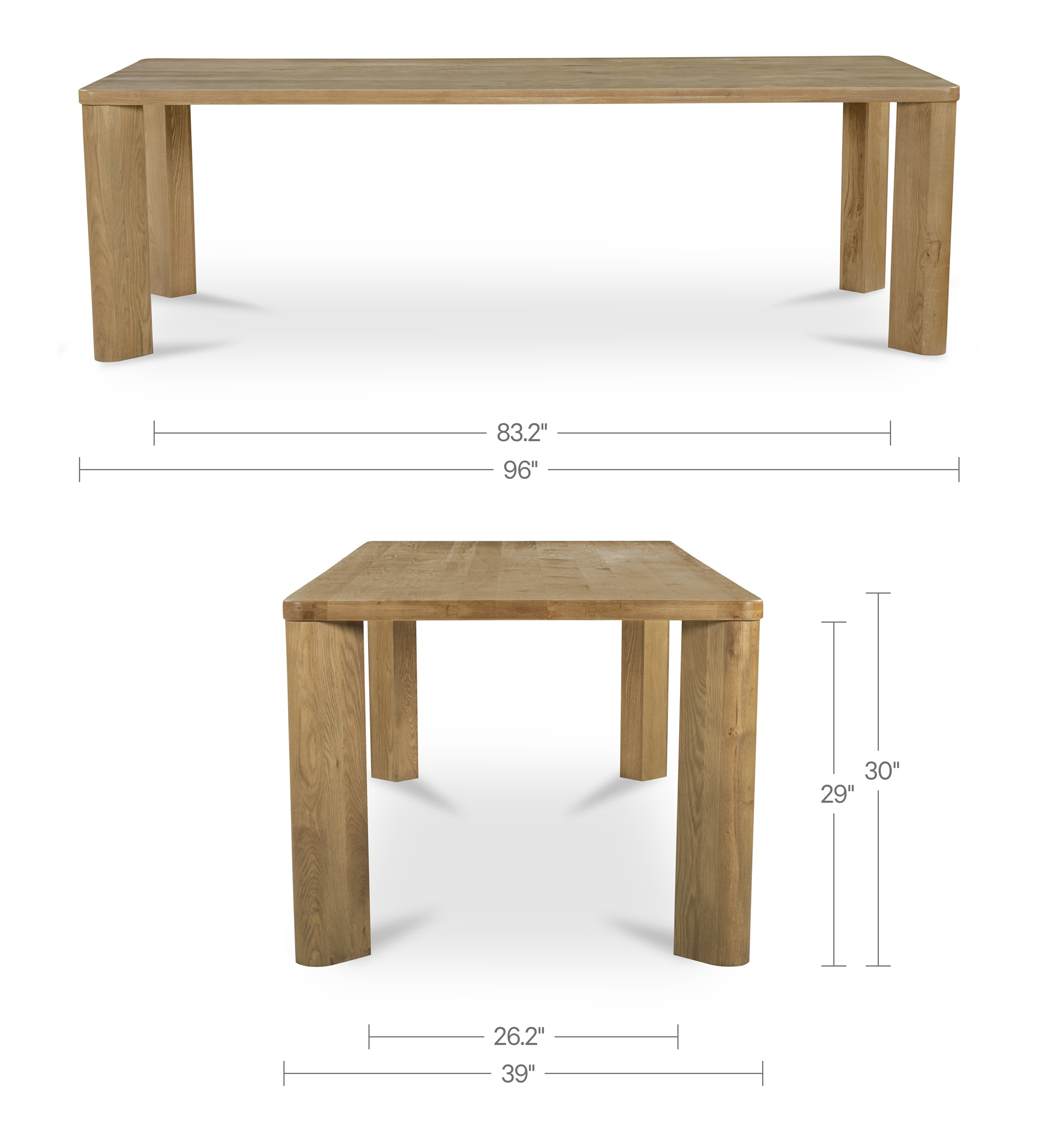 Moe's Home Segment Wood Dining Table