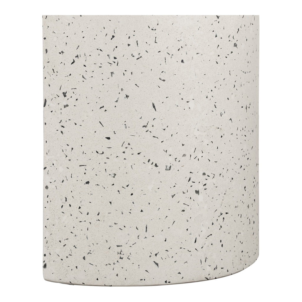 Moe's Home Lyon Outdoor Bench White Terrazzo