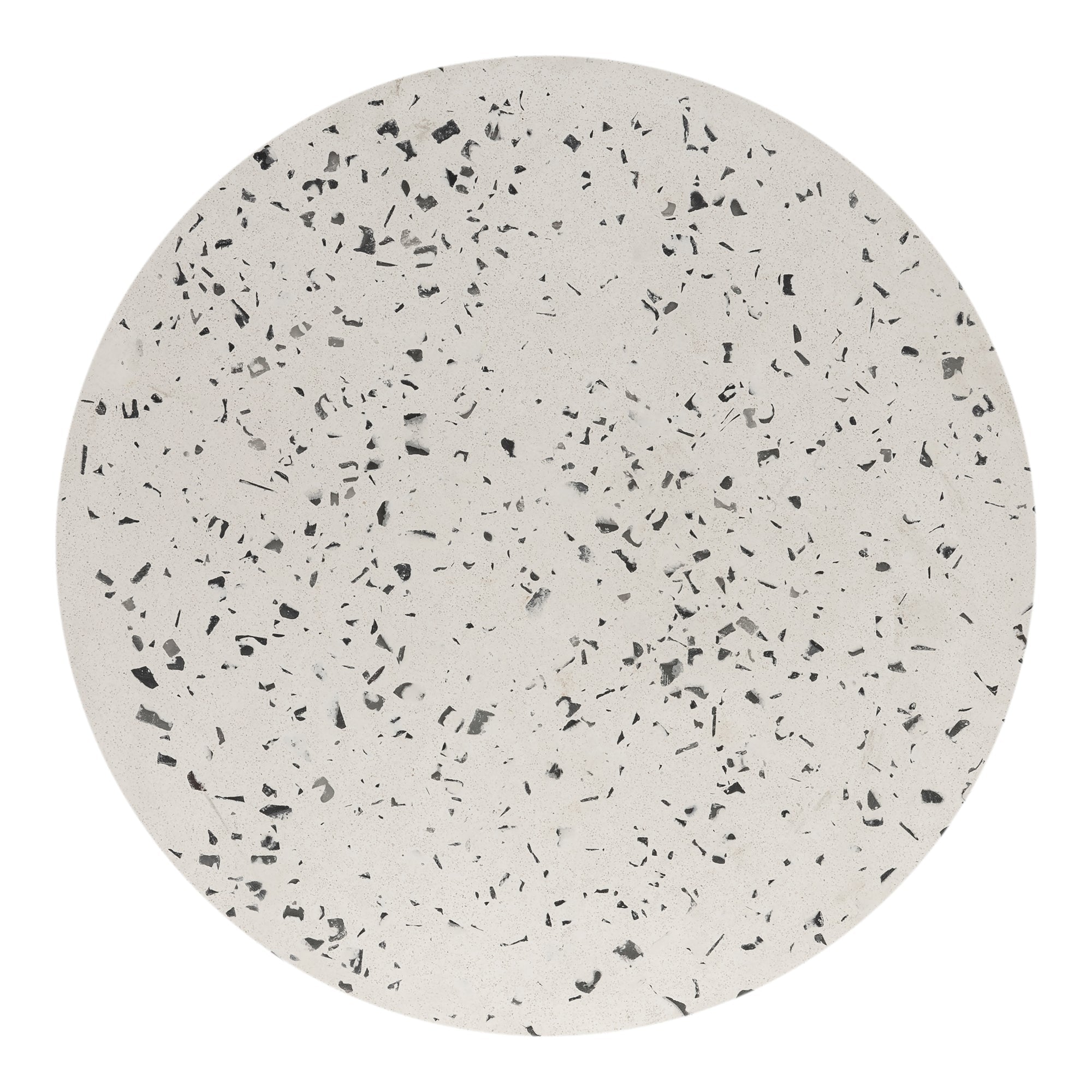 Moe's Home Lyon Outdoor Stool White Terrazzo