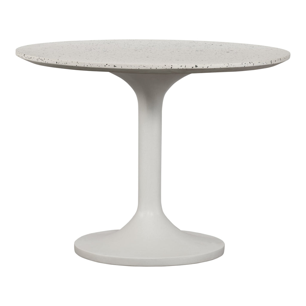 Moe's Home Tuli Outdoor Cafe Table White Terrazzo