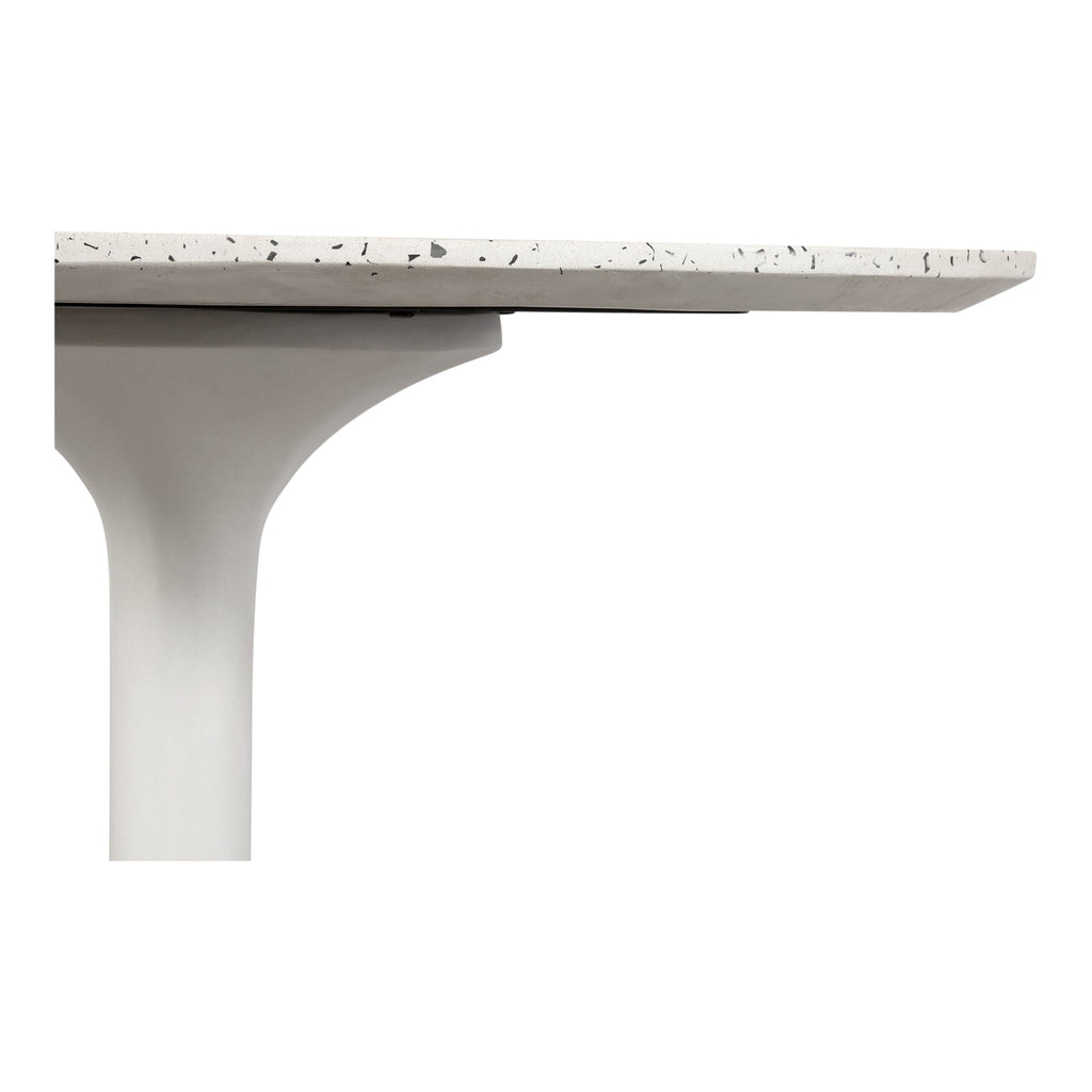 Moe's Home Tuli Outdoor Cafe Table White Terrazzo