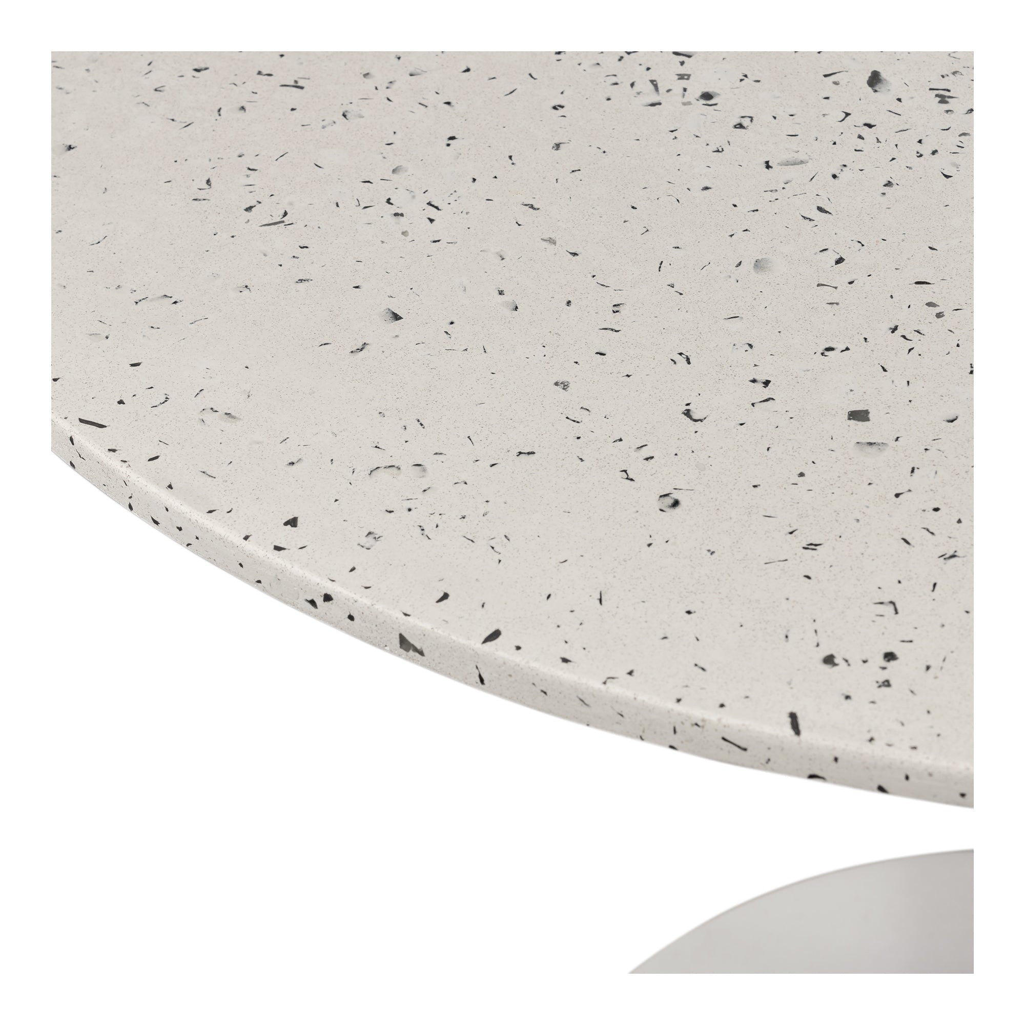 Moe's Home Tuli Outdoor Cafe Table White Terrazzo