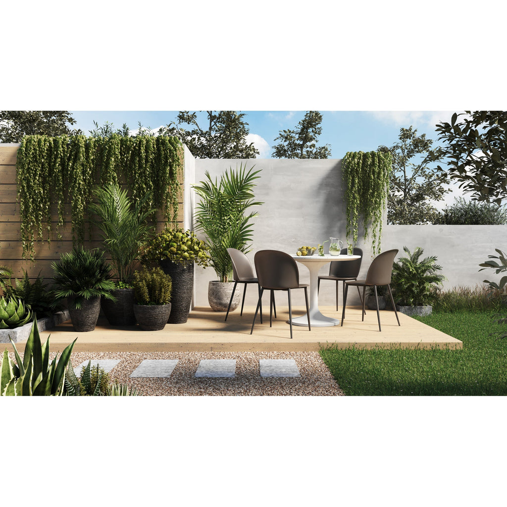 Moe's Home Tuli Outdoor Cafe Table White Terrazzo