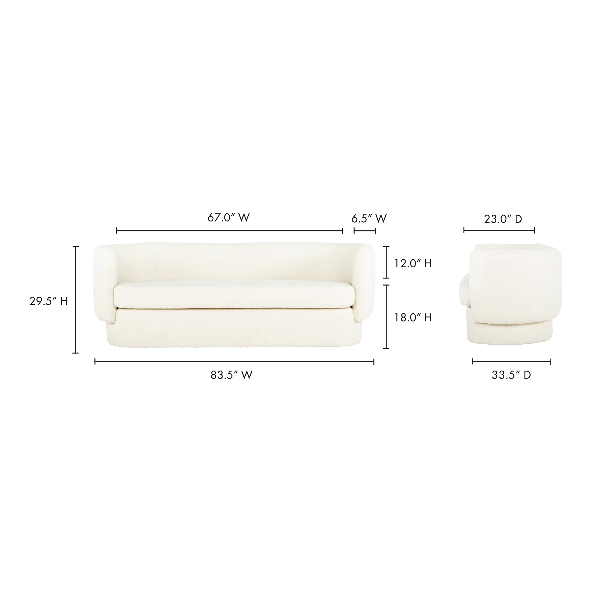 Moe's Home Koba Sofa