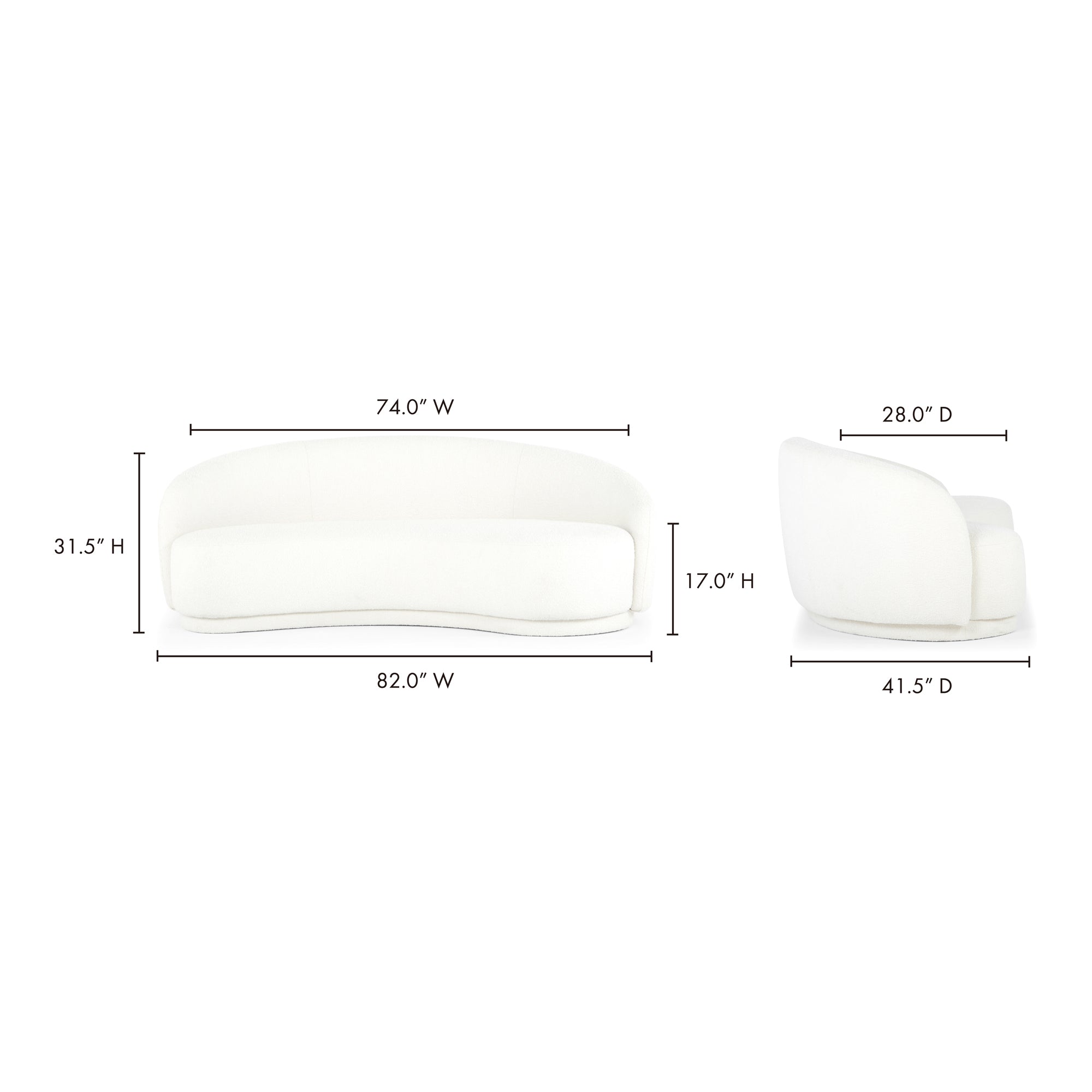 Moe's Home Excelsior Sofa