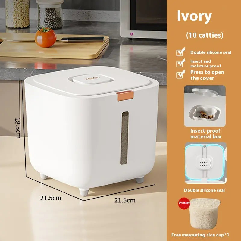 Sealed Rice Storage Container - Insect-Proof, Moisture-Proof, Food Grade