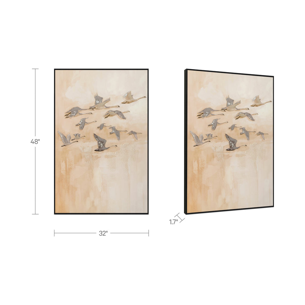 Moe's Home Unison Framed Painting