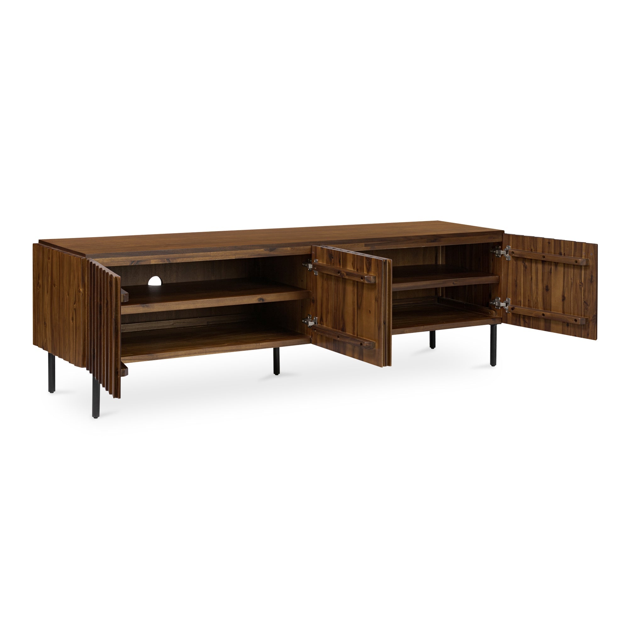 Moe's Home Lincoln Media Cabinet Brown