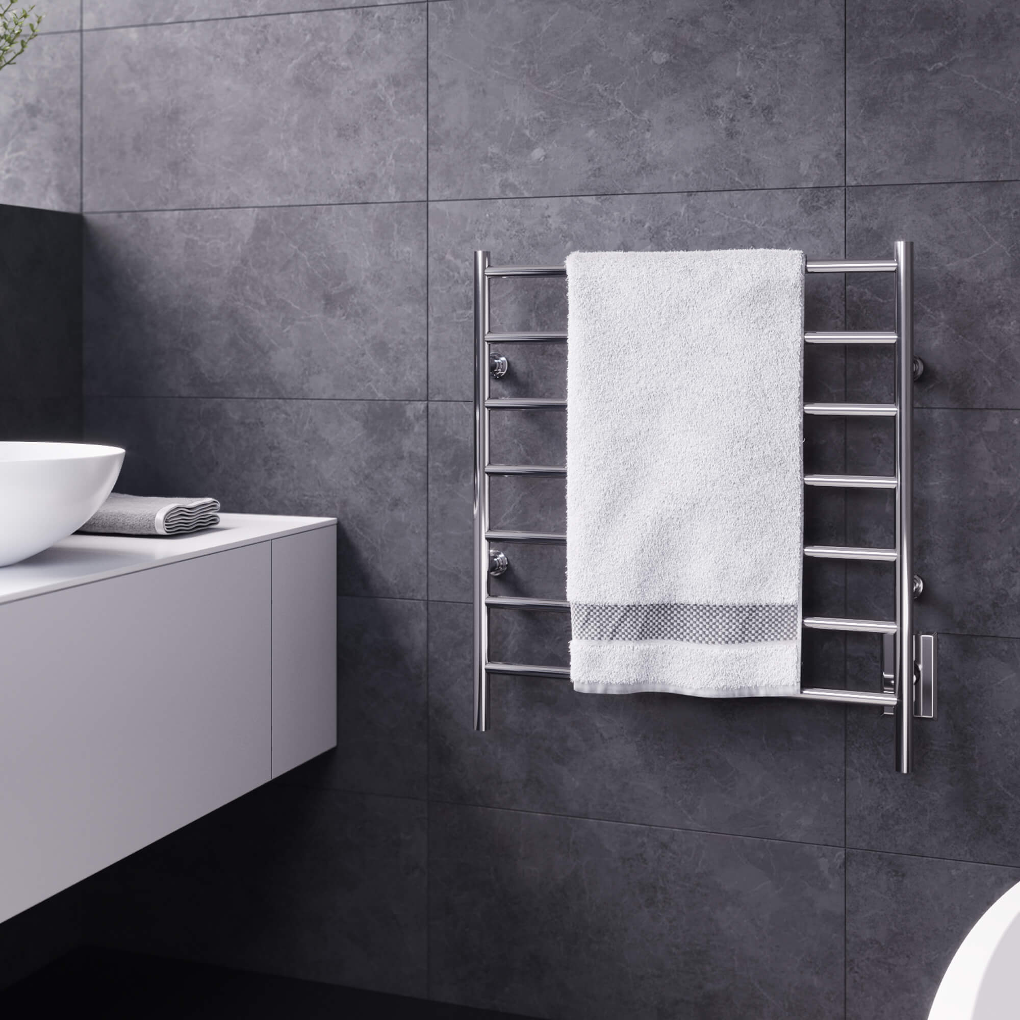ICO Bath 24" x 27" Kontour Linear Towel Warmer