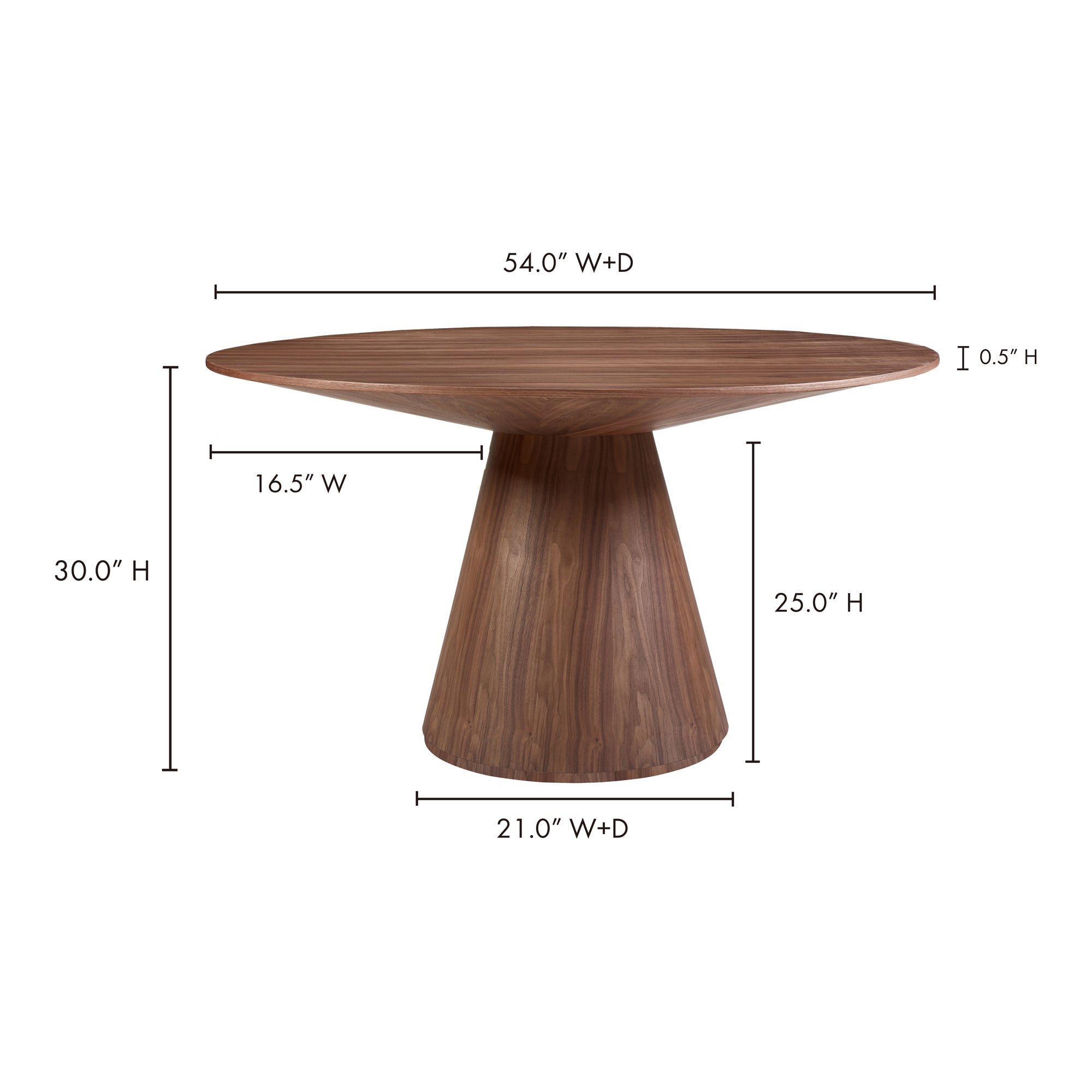 Moe's Home Otago Round 54" Dining Table