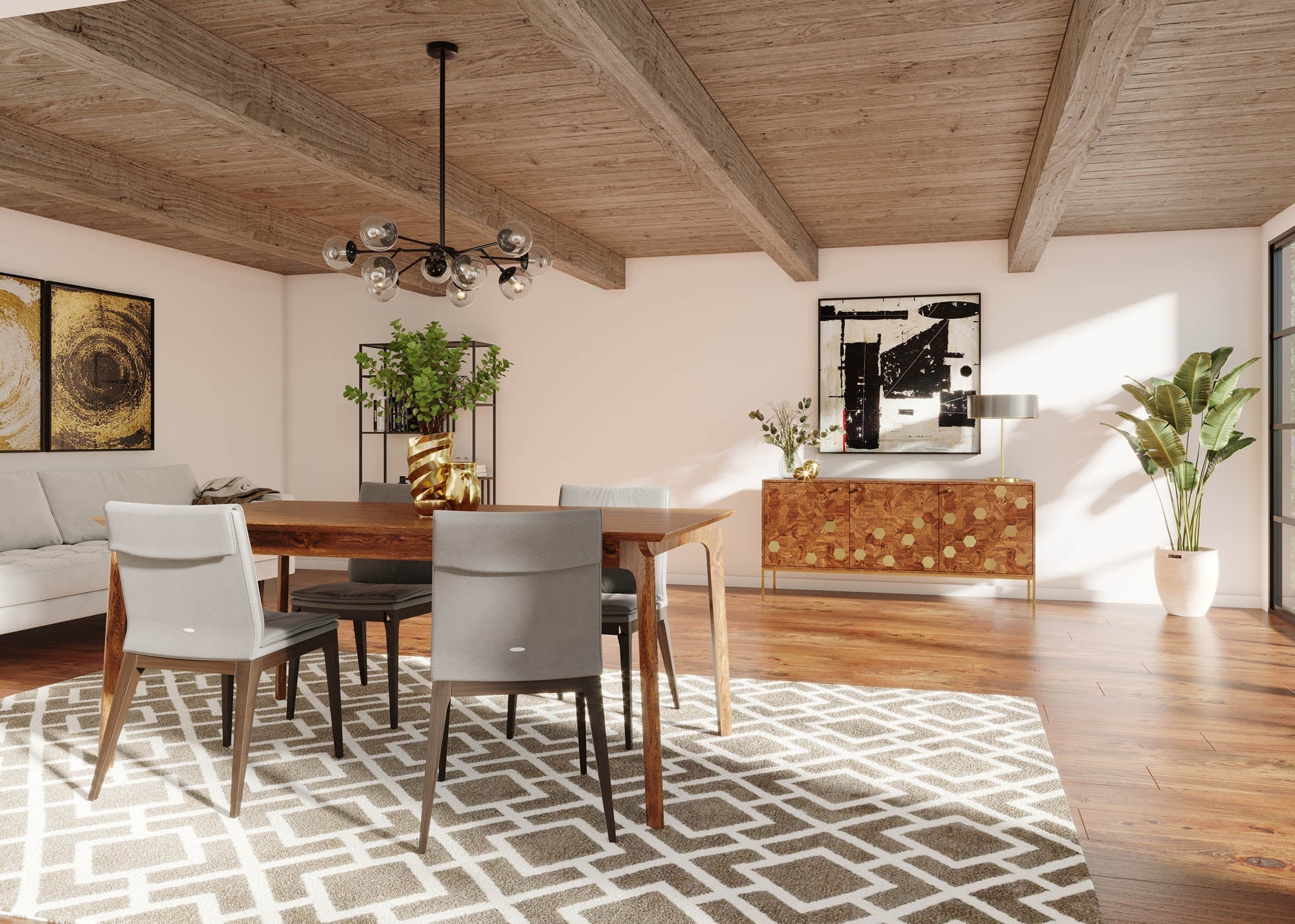 LH Home Kenzo Dining Table 71"