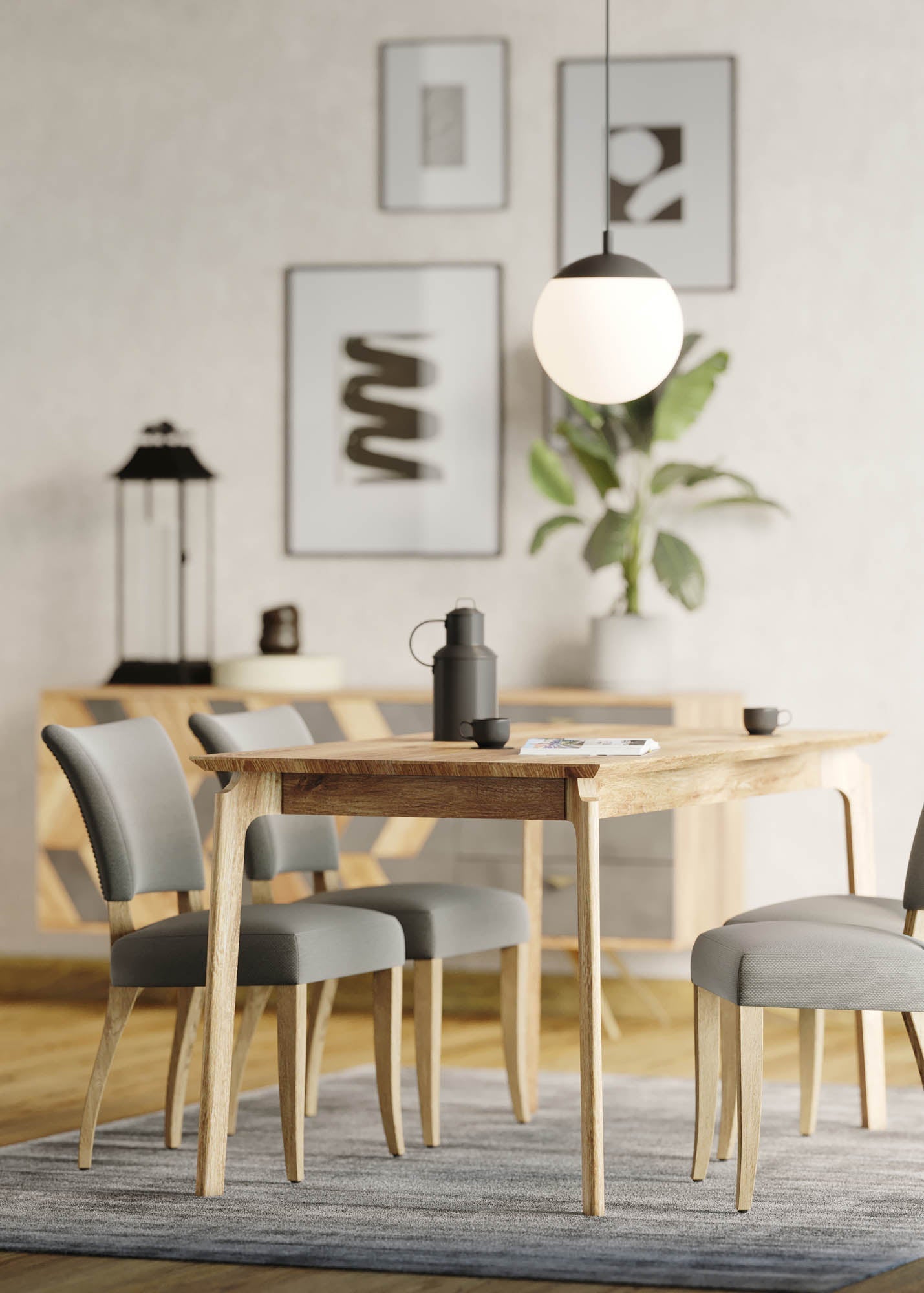 LH Home Kenzo Dining Table Small 60"