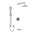 Riobel Riu 3-Way Shower System: Hand Shower Rail, Shower Head and Tub Spout