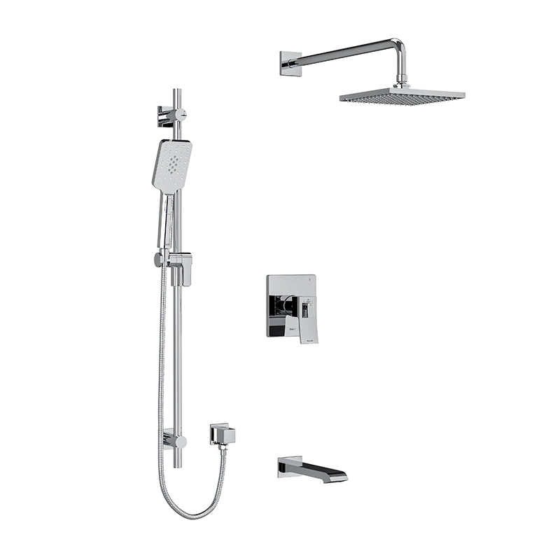 Riobel Zendo 3-Way System with Hand Shower Rail, Shower Head and Spout