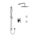 Riobel Zendo 3-Way System, Hand Shower Rail, Elbow Supply, Shower Head and 2 Body Jets