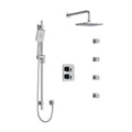 Riobel Equinox System with Hand Shower Rail, 4 Body Jets and Shower Head