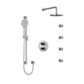 Riobel GS System with Hand Shower Rail, 4 Body Jets and Shower Head
