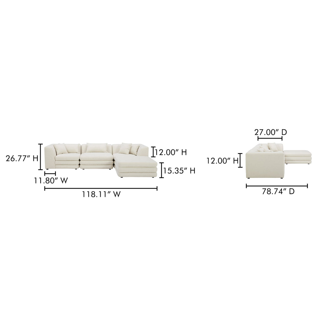 Moe's Home Lowtide Lounge Modular Sectional