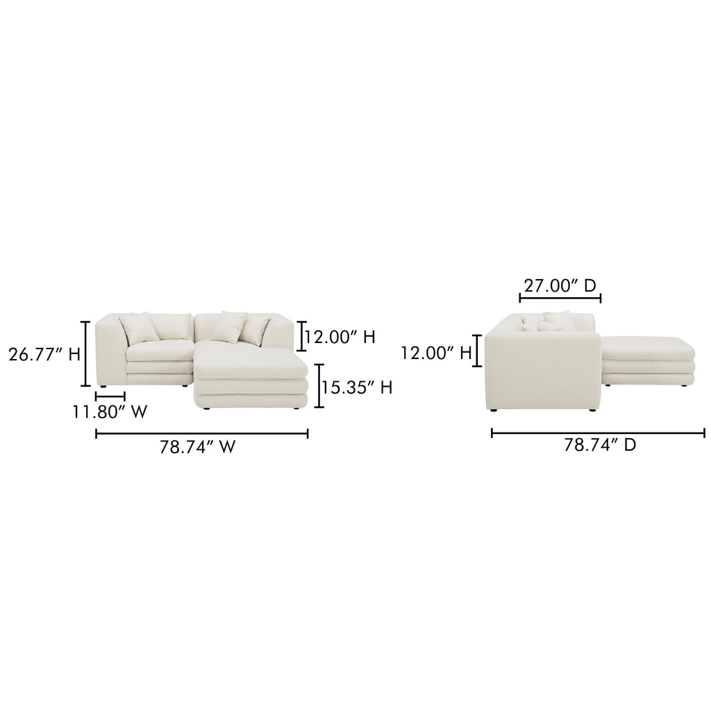 Moe's Home Lowtide Nook Modular Sectional