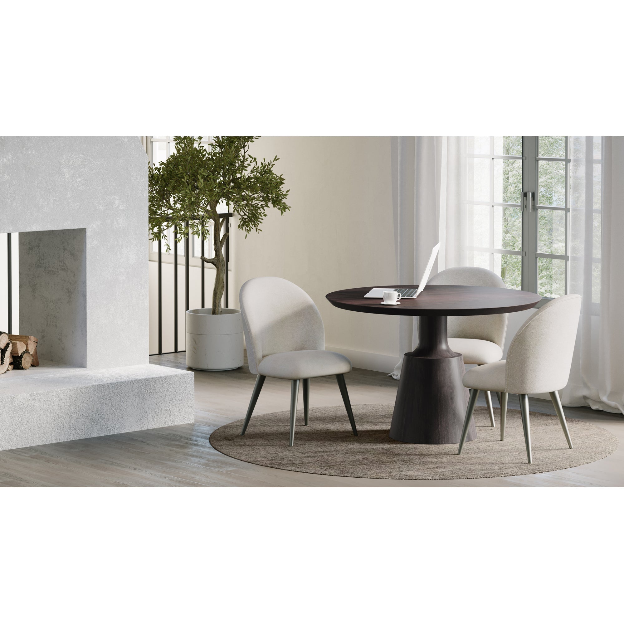 Moe's Home Myron Dining Table Dark Brown