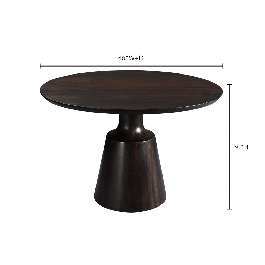 Moe's Home Myron Dining Table Dark Brown