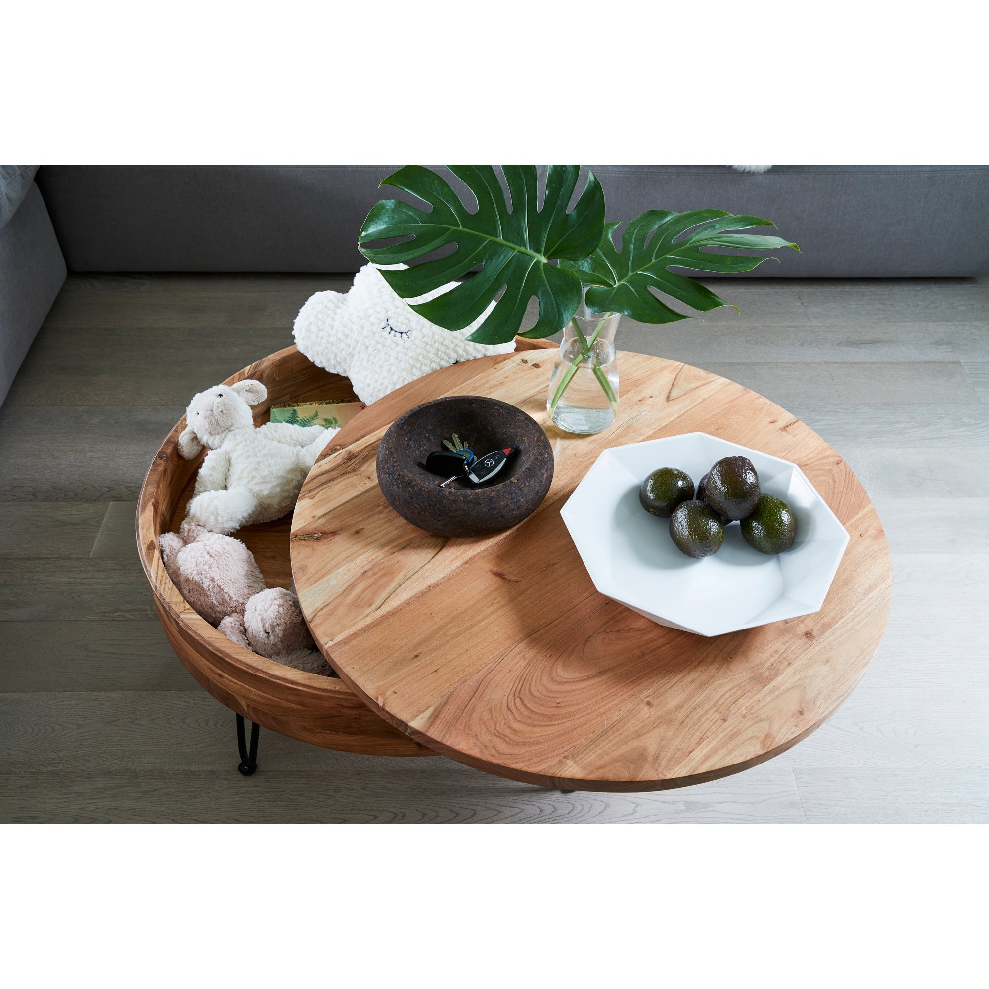 Moe's Home Privado Storage Coffee Table Natural