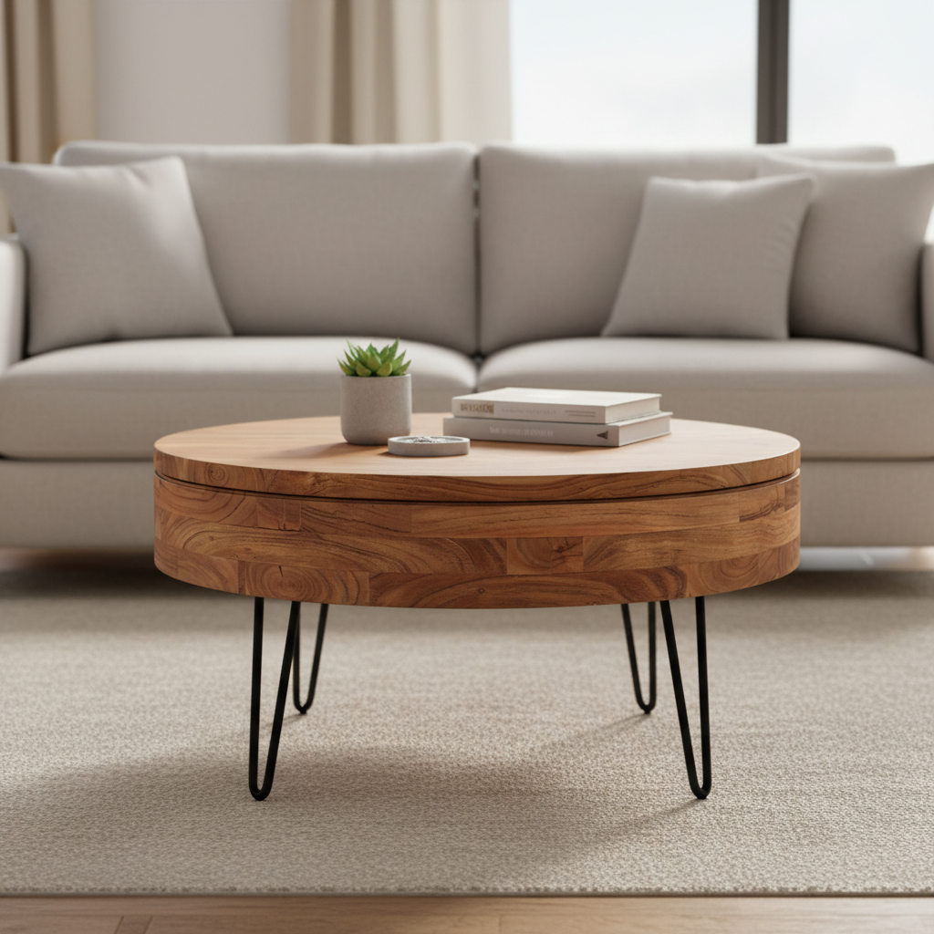 Moe's Home Privado Storage Coffee Table Natural