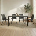 Moe's Home Parson Marble Small Dining Table White