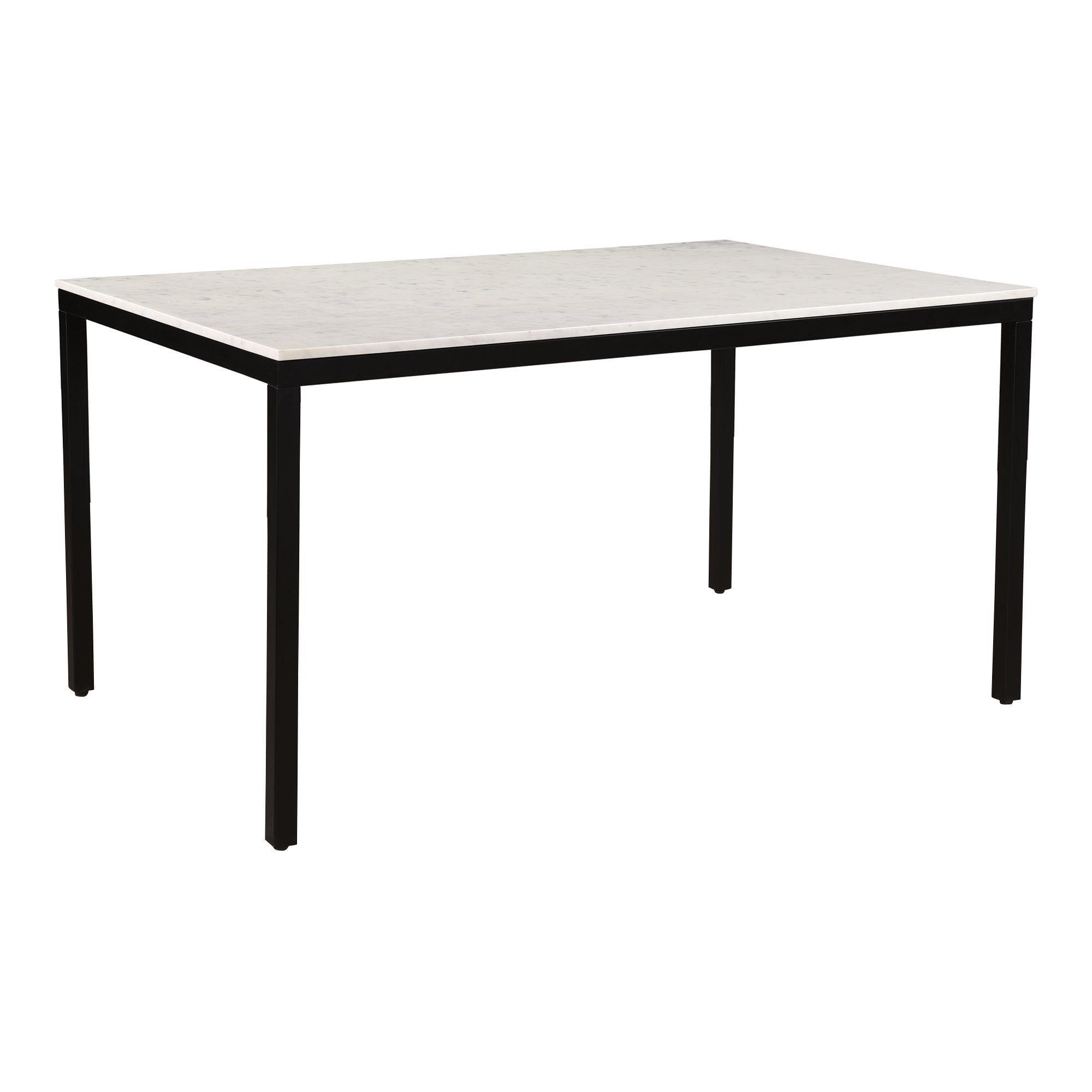 Moe's Home Parson Marble Small Dining Table White