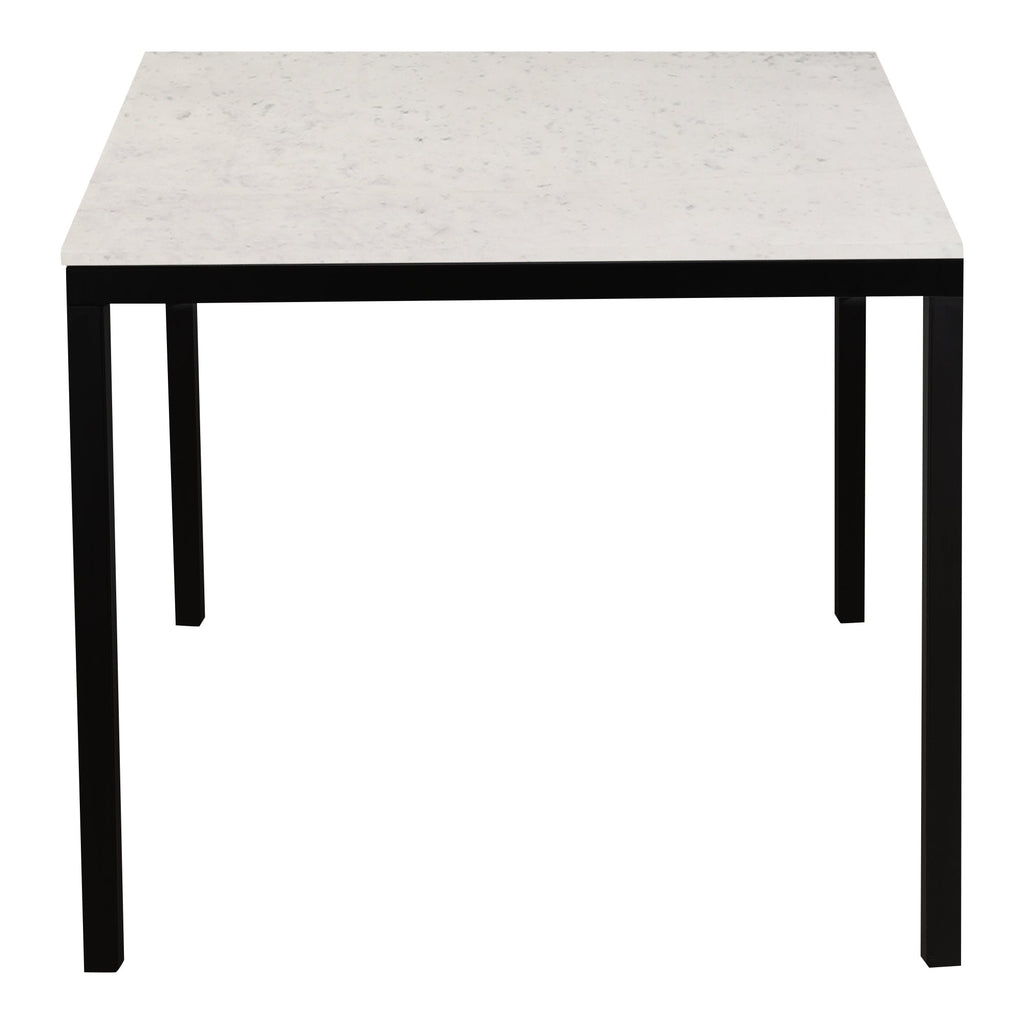 Moe's Home Parson Marble Small Dining Table White