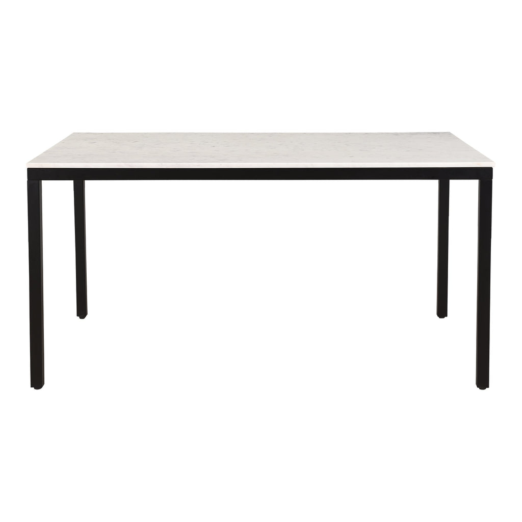 Moe's Home Parson Marble Small Dining Table White