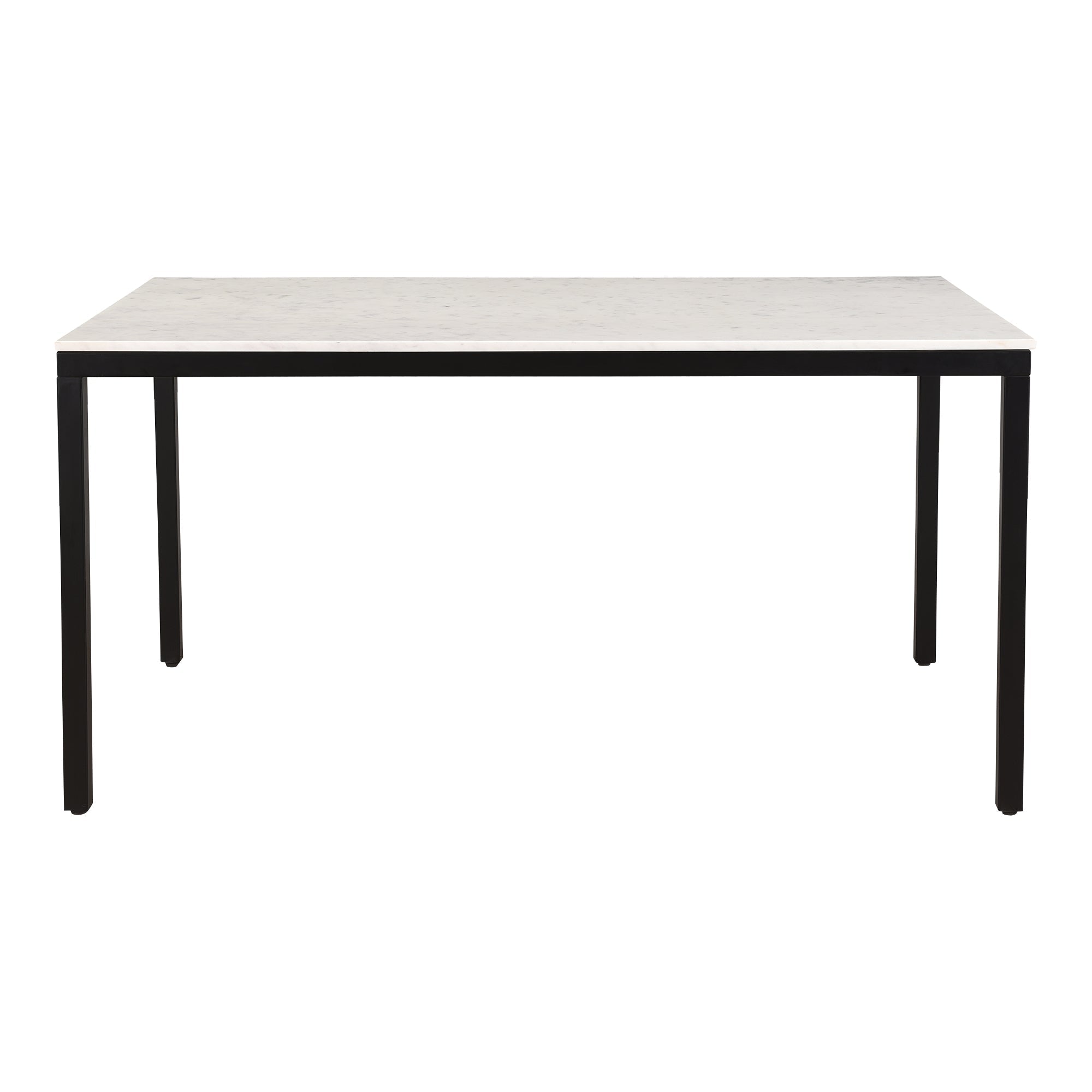 Moe's Home Parson Marble Small Dining Table White