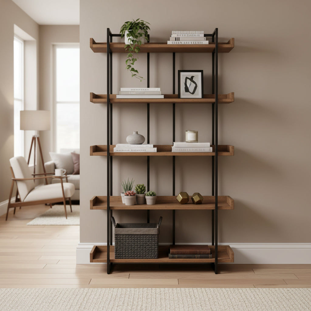 Moe's Home Vancouver Bookcase Small Light Brown