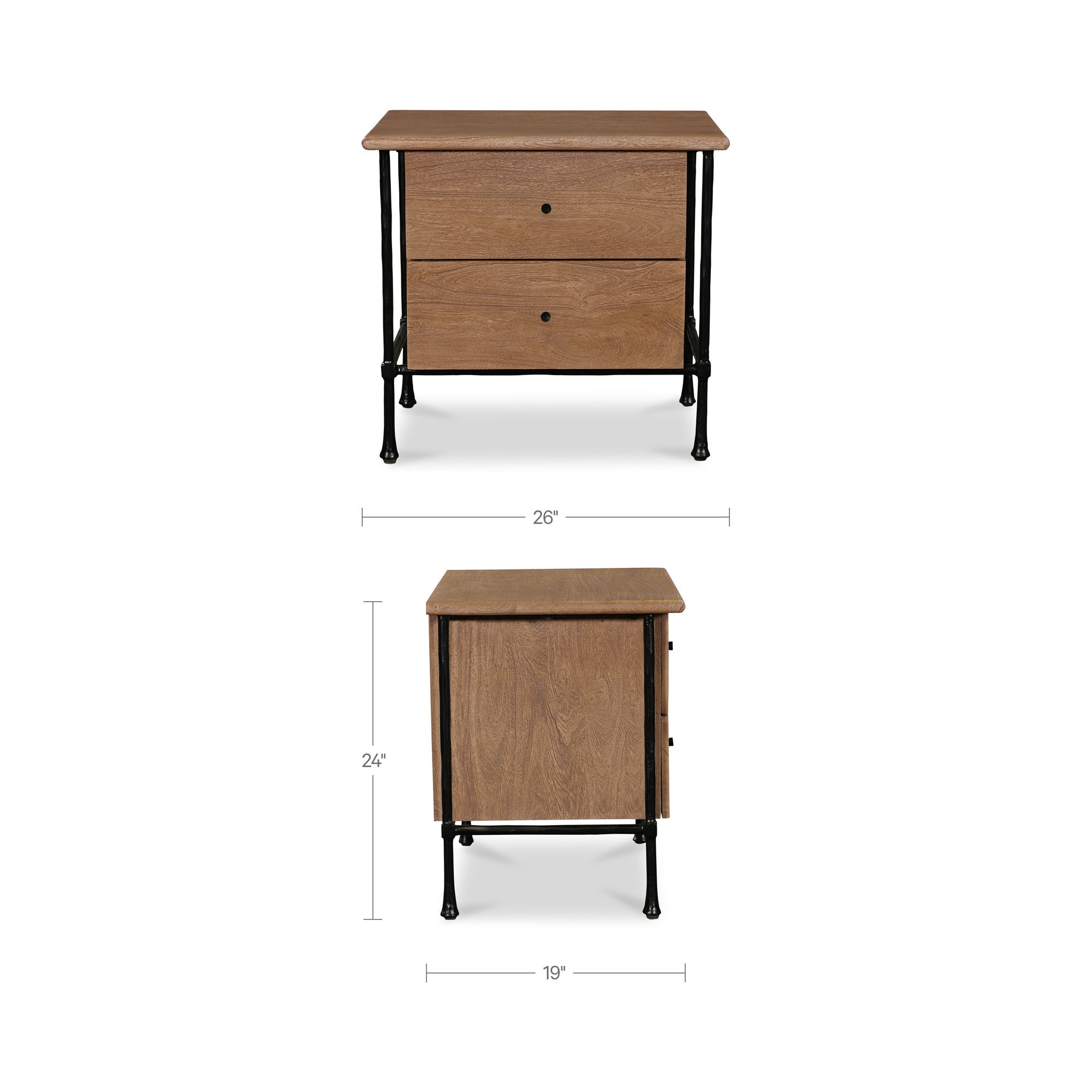 Moe's Home Rene Nightstand Brown