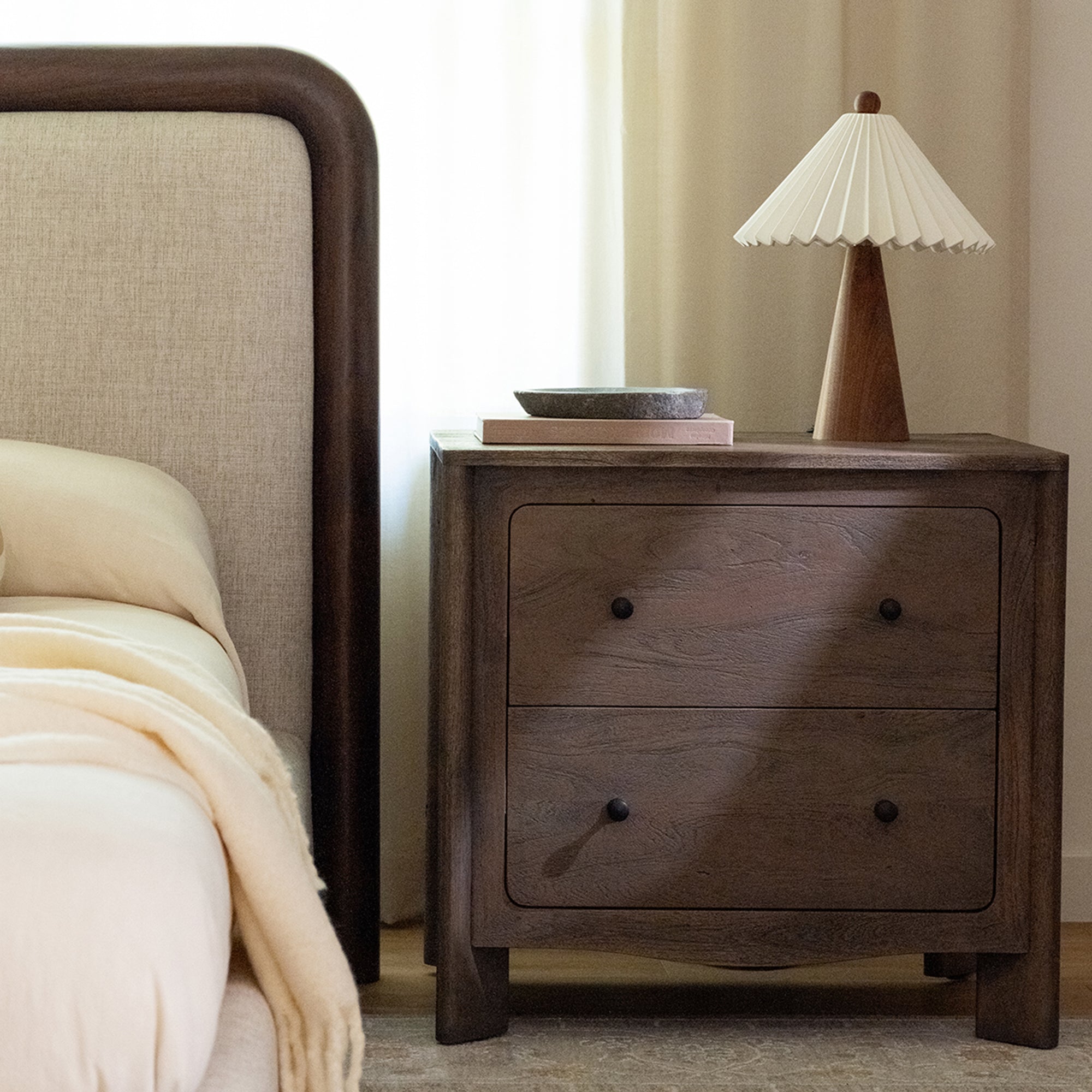 Moe's Home Mabel Nightstand Dark Brown