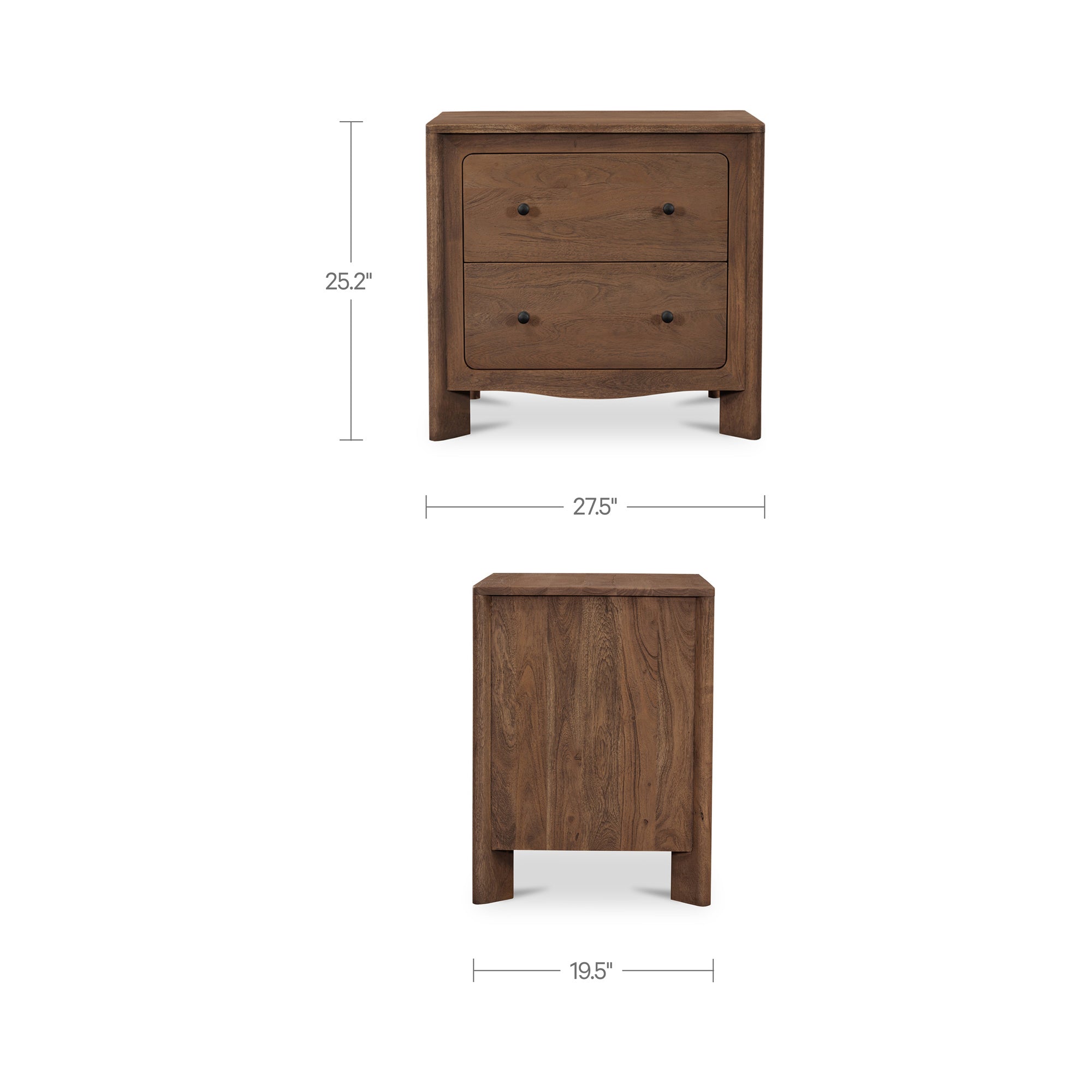 Moe's Home Mabel Nightstand Dark Brown