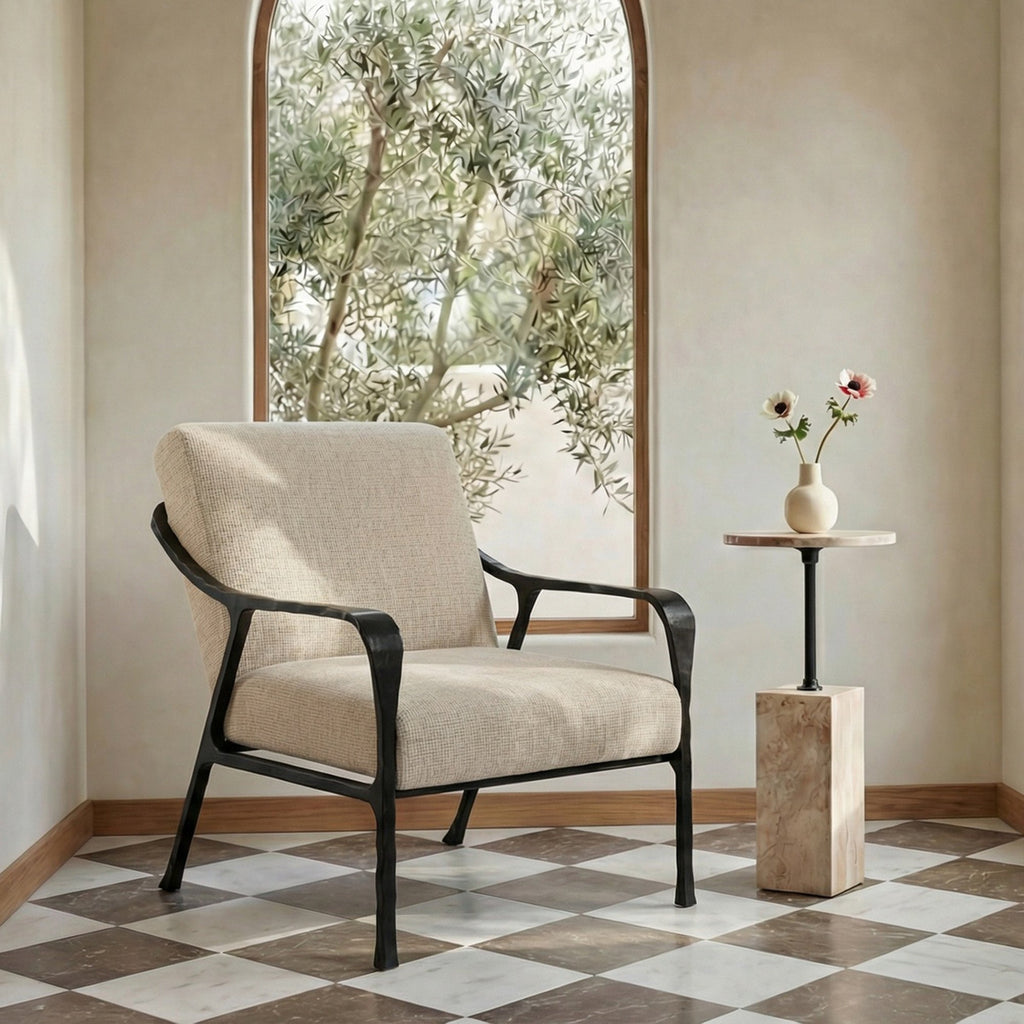 Moe's Home Rowe Accent Chair Beige