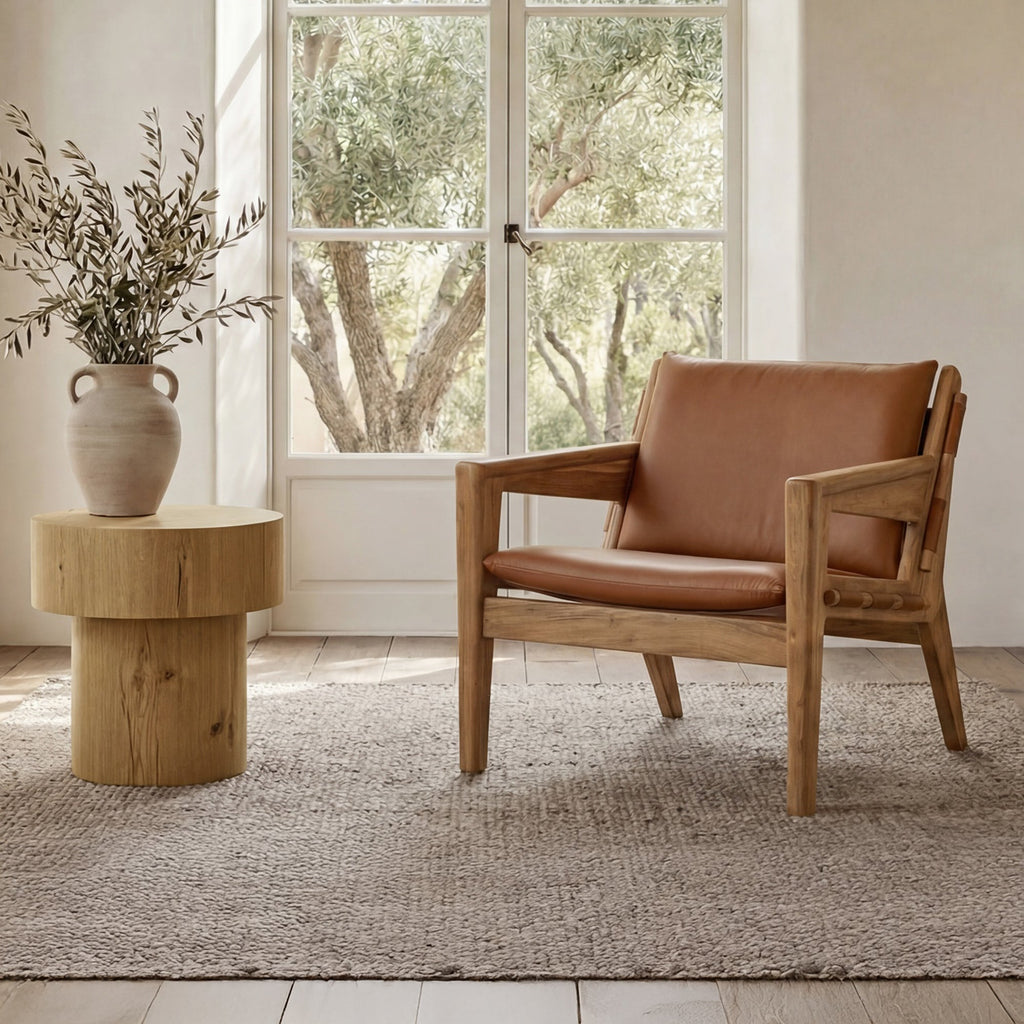 Moe's Home Baker Accent Chair Brown