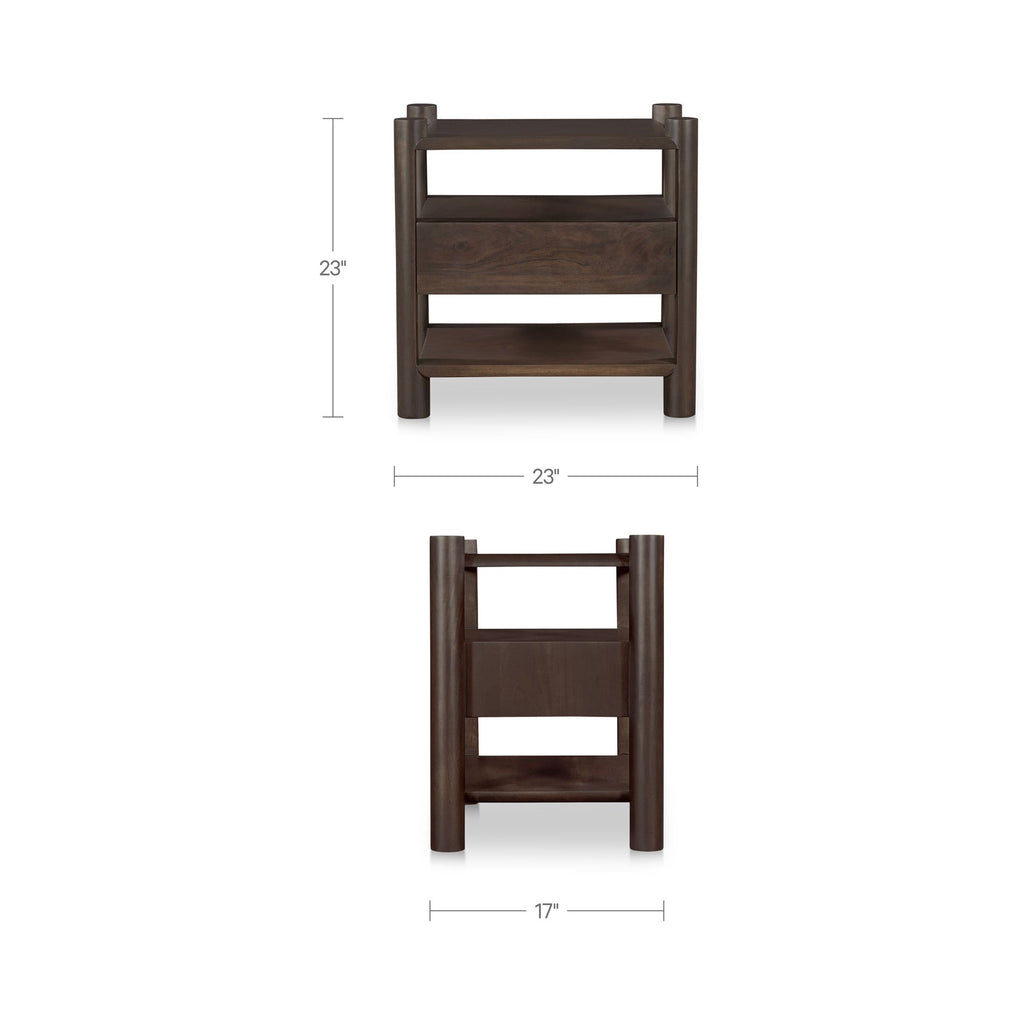 Moe's Home Devin Nightstand Brown