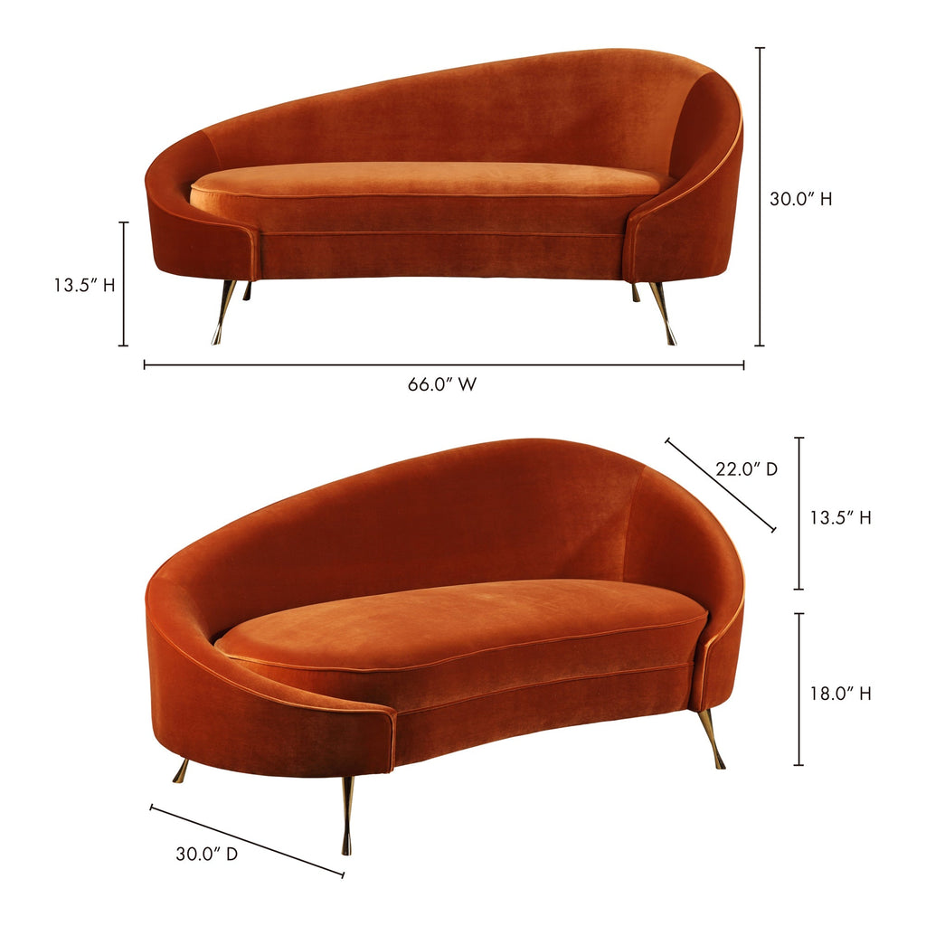 Moe's Home Abigail Chaise