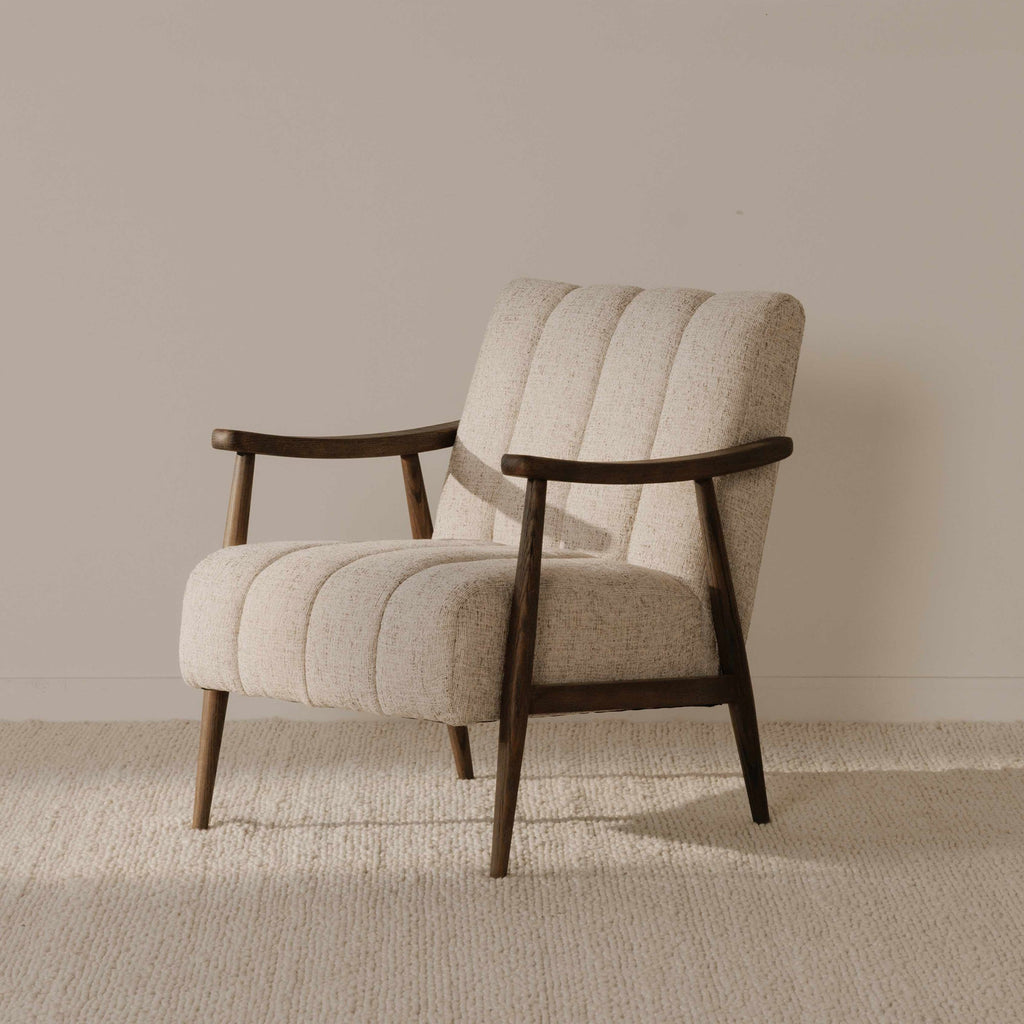Moe's Home Aster Accent Chair Pebbled Beige