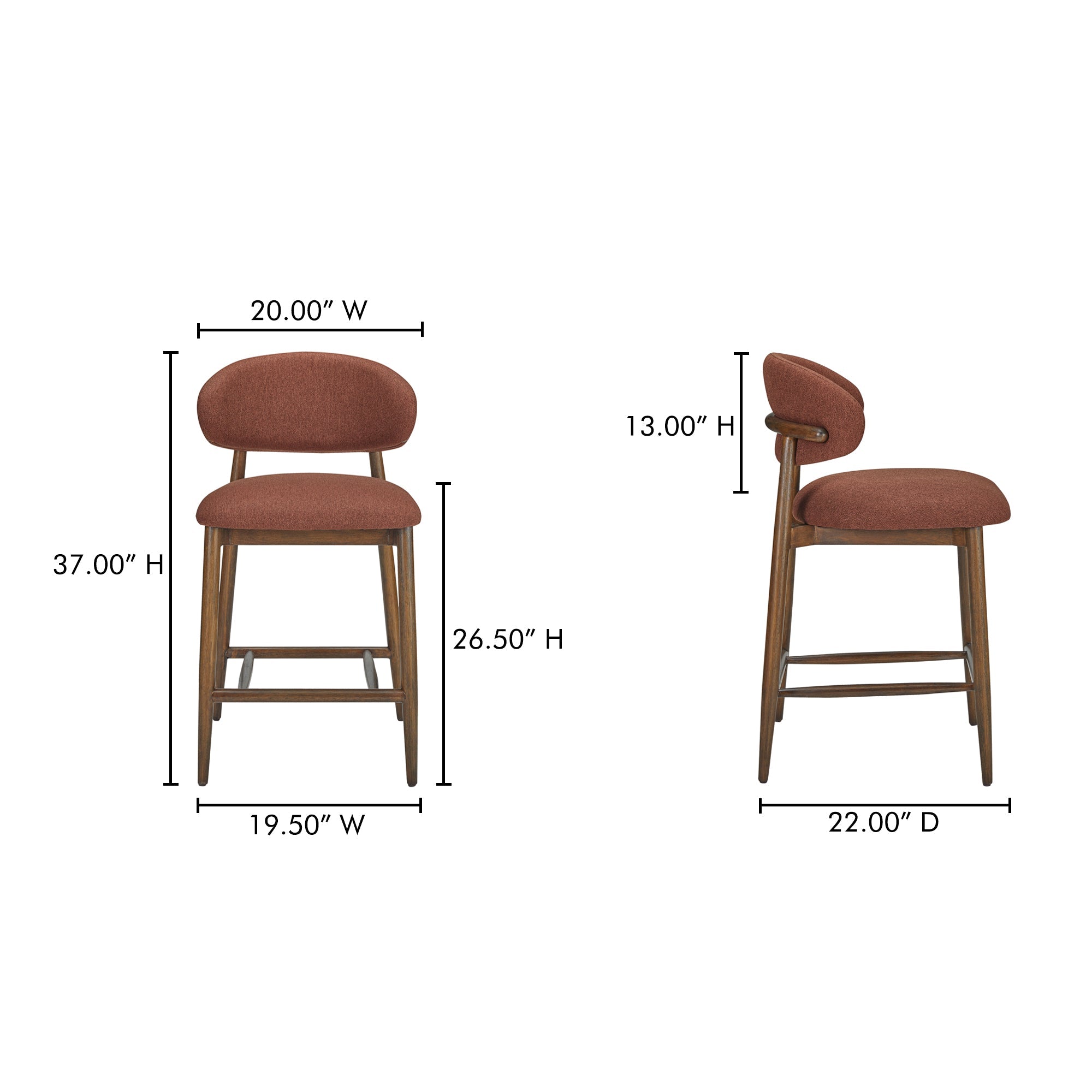 Moe's Home Ellie Counter Stool